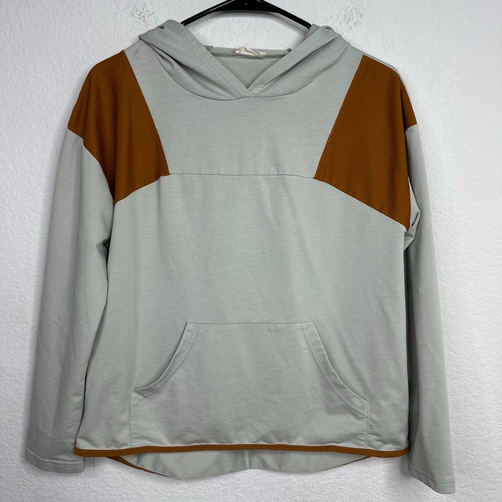 ROOLEE Sweatshirt Womens Grey Long Sleeve Hoodie Athleisure Casual Workout Gym